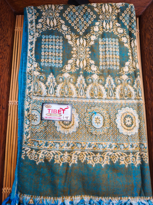 Scialle sciarpa stola Pashmina coperta lana calda YAK Tibet 16E