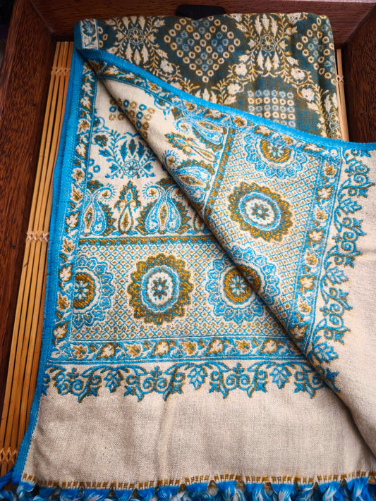 Scialle sciarpa stola Pashmina coperta lana calda YAK Tibet 16E