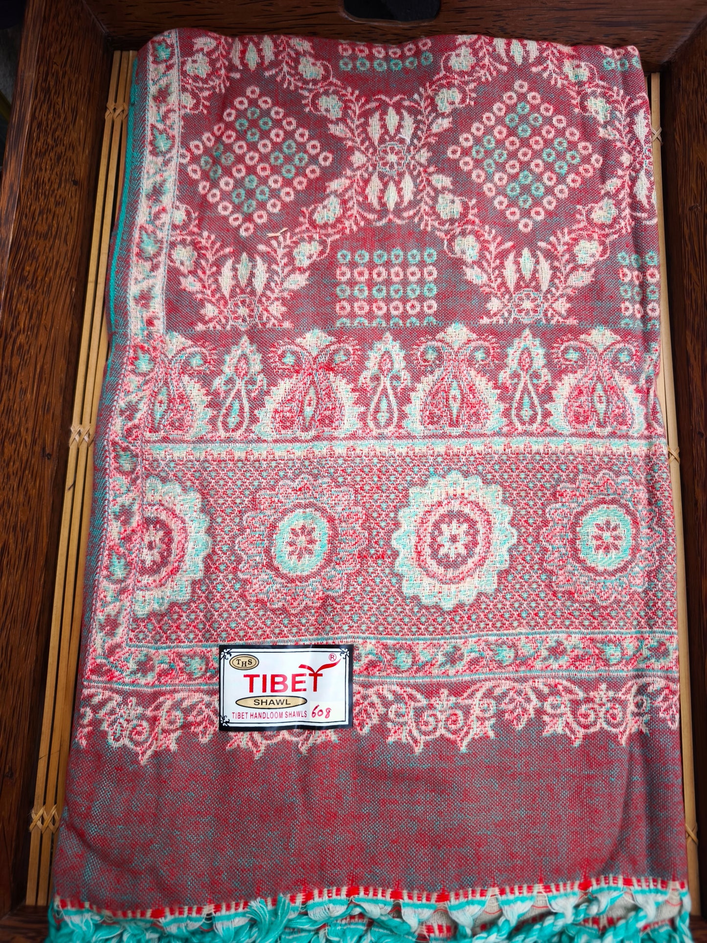 Scialle sciarpa stola Pashmina coperta lana calda YAK Tibet 17E