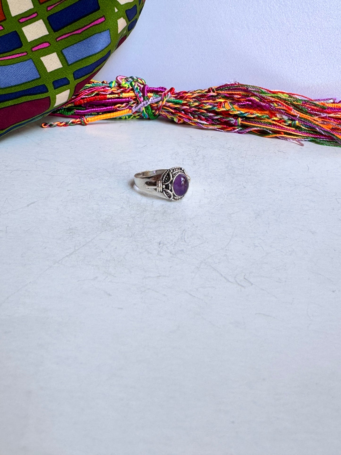 Anello argento 925 ametista misura 22 - 3M