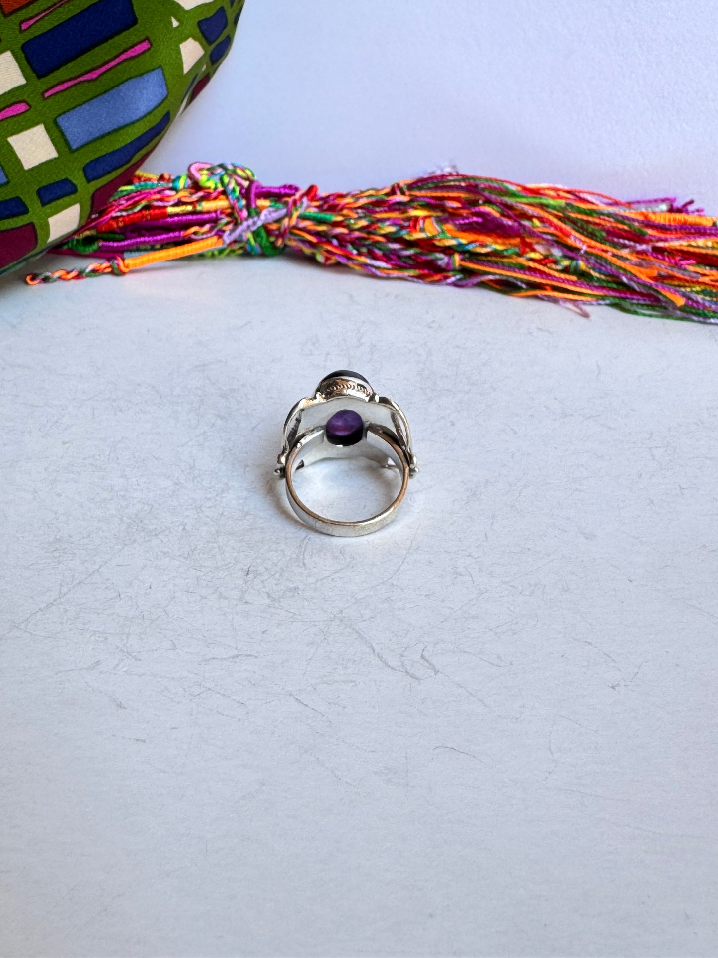 Anello argento 925 ametista misura 17/18 - 5M