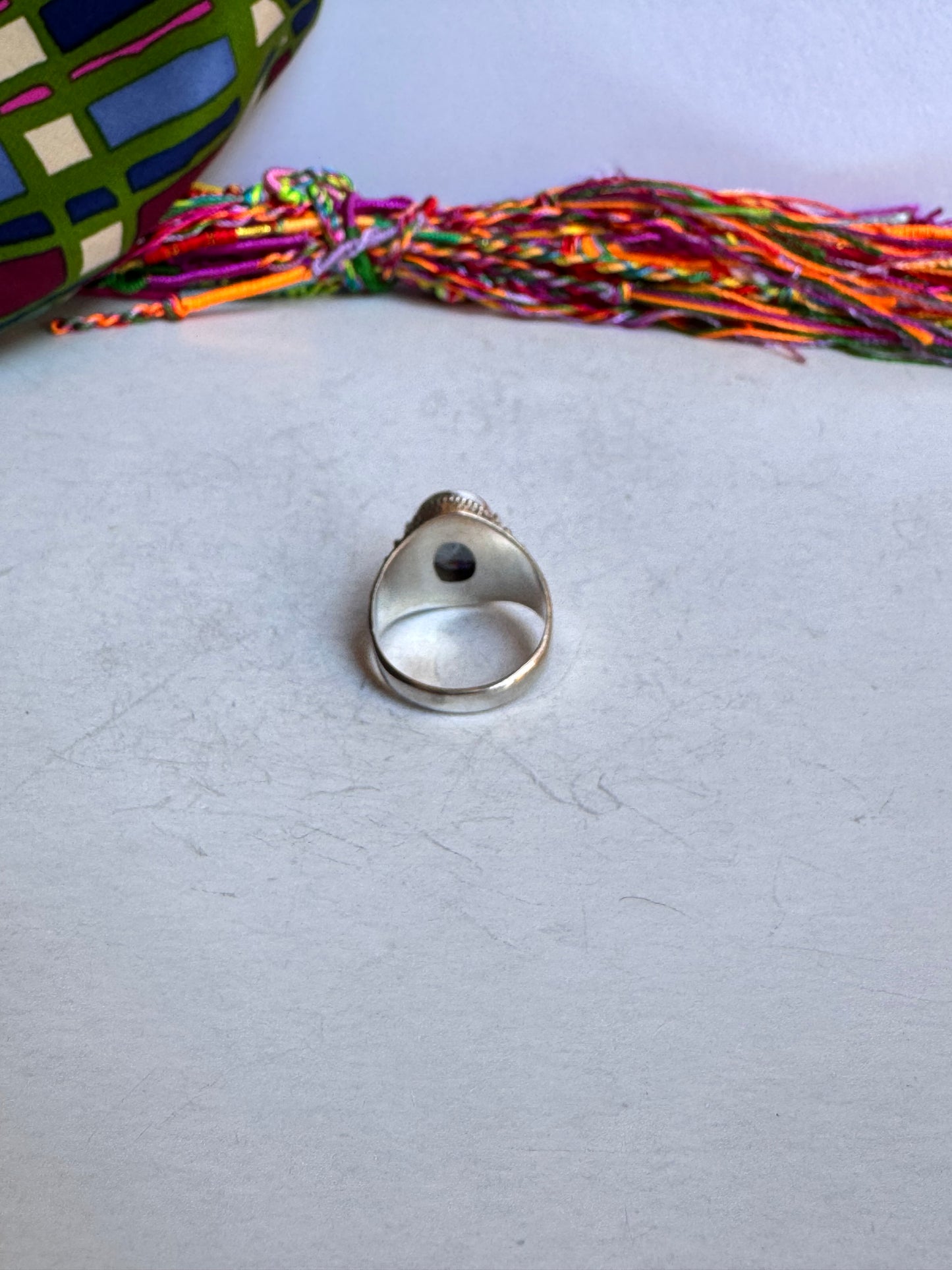Anello argento 925 mystic stone misura 22 - 1M