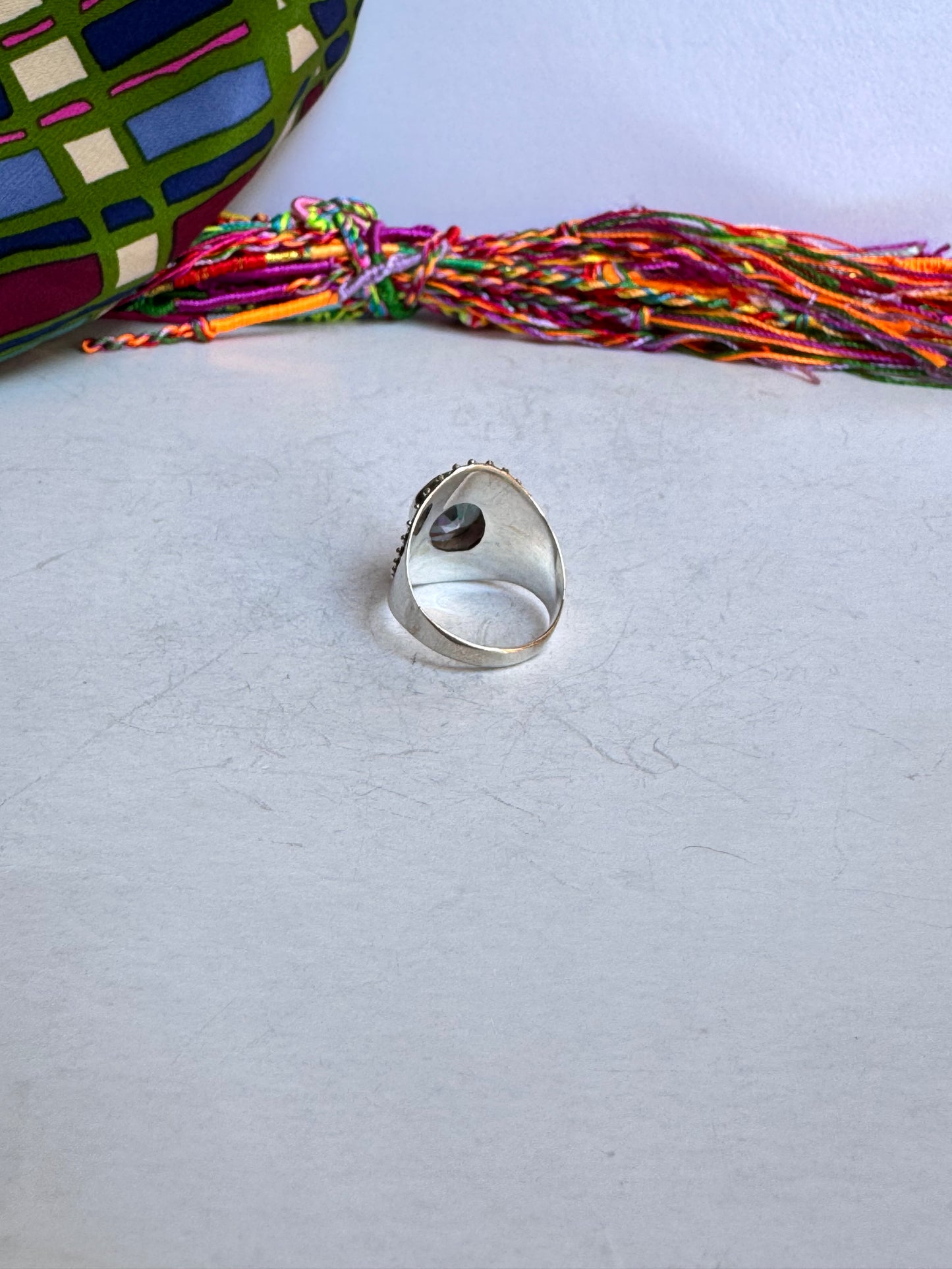 Anello argento 925 mystic stone misura 19/20 - 2M
