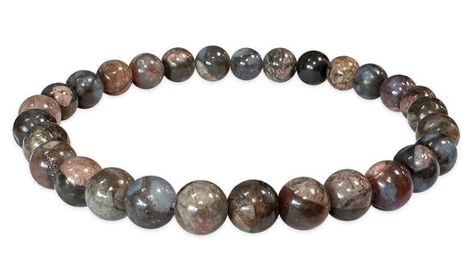 Bracciale elasticizzato pietre dure Liberite blu 6mm