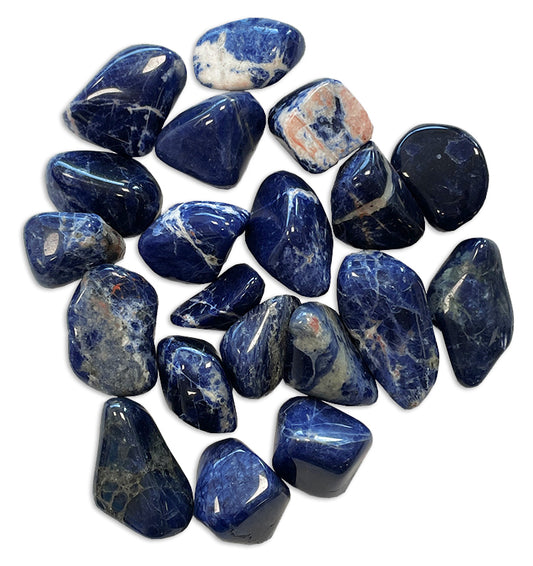 Sodalite single mineral tumbled hard stone