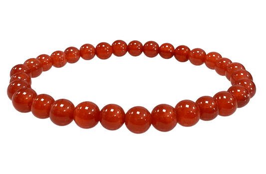 Armband elastisch Edelsteine Rote Achat 6mm