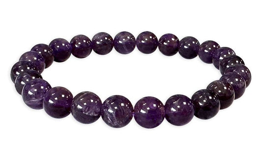 Uruguayisches Amethyst-Hartstein-Stretch-Armband