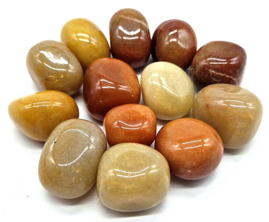 Avventurina arancio pietra dura burattata minerale singola