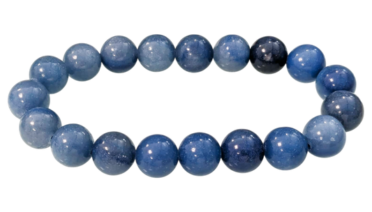 Stretch-Armband aus blauem Aventurin-Hartstein