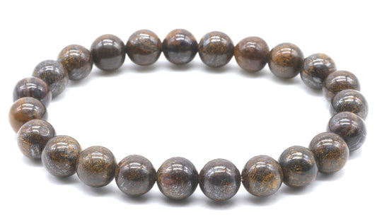 Leopard jasper hard stone stretch bracelet