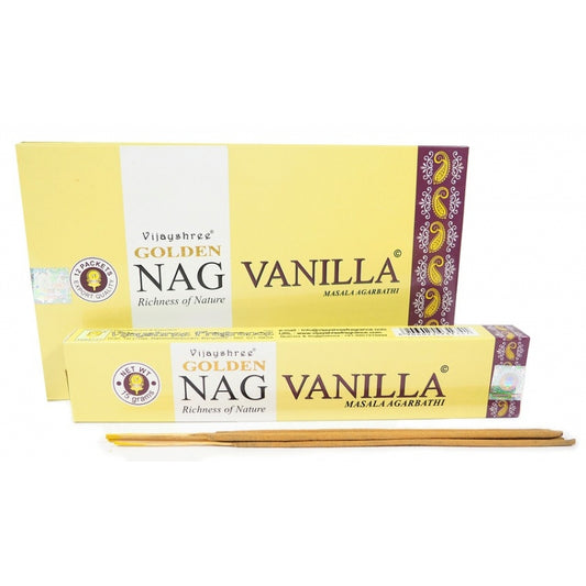 Incense case Golden Nag Vanilla 15 grams