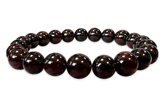 Tiger's eye hematite obsidian hard stone stretch bracelet