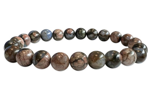 Stretcharmband mit blauen Befreiungssteinen