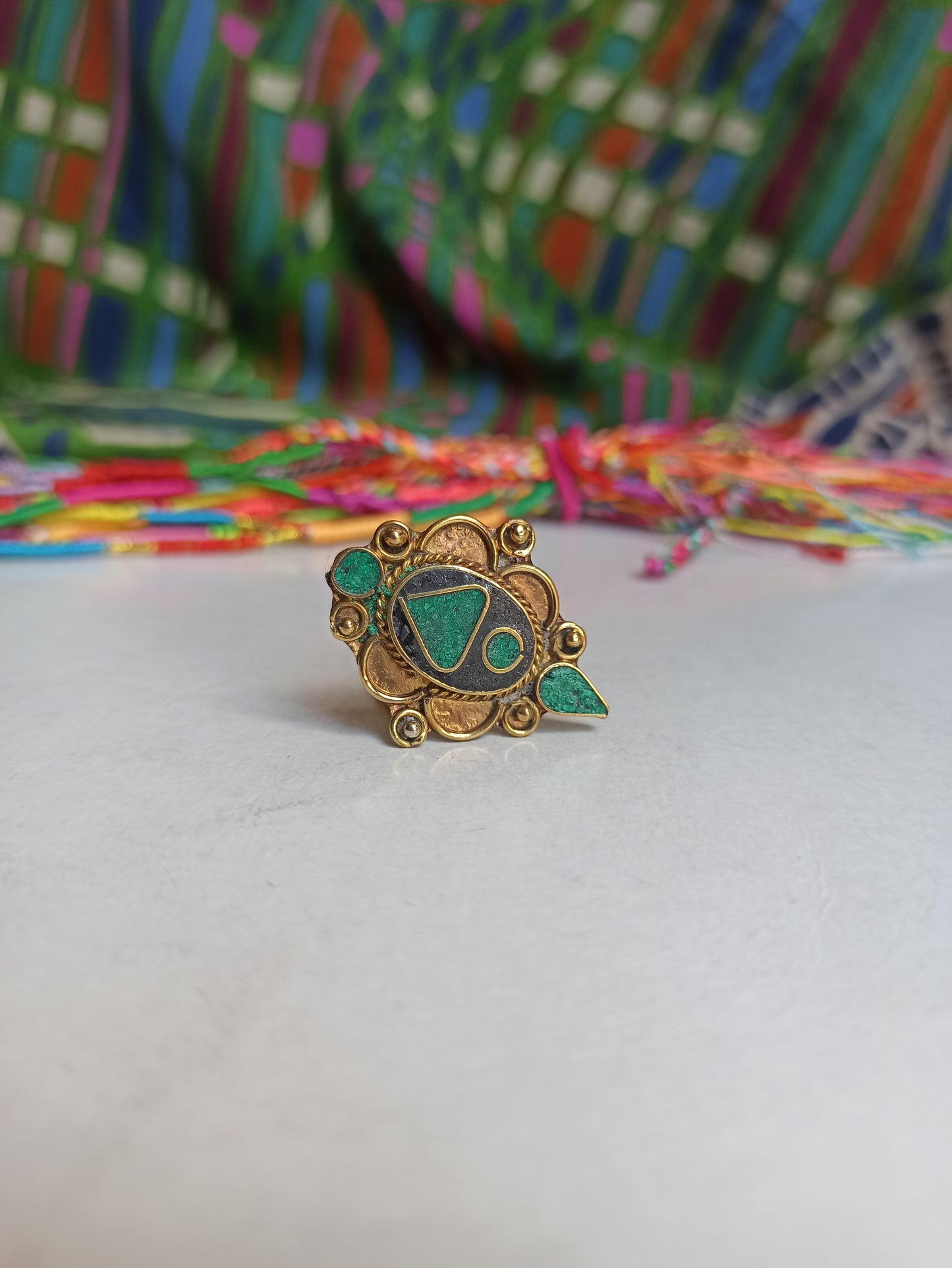 Nepalese mosaic ring