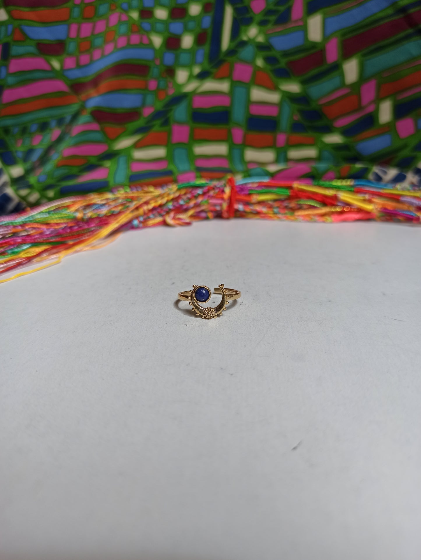 Anello boho dorato lapis