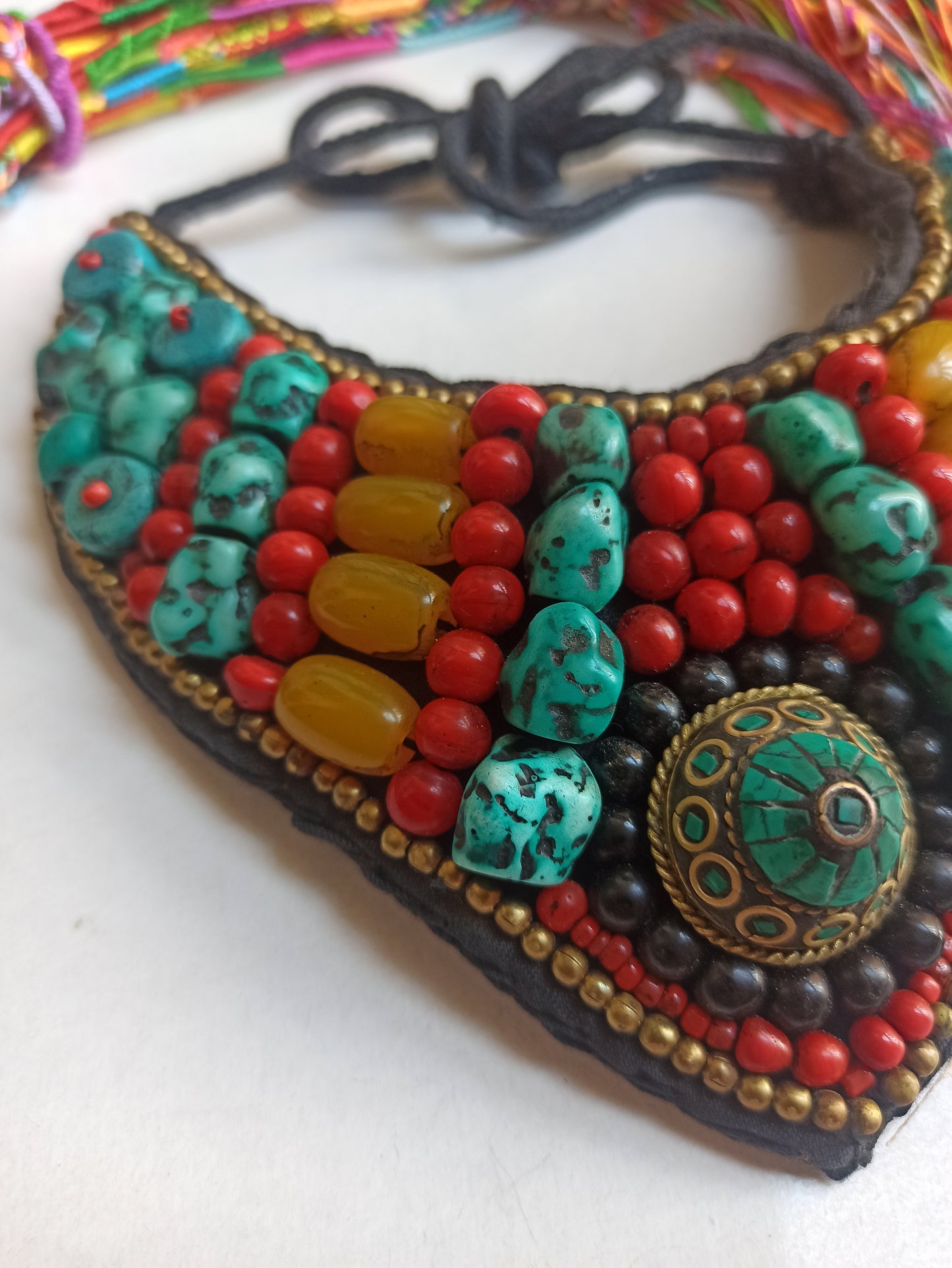 Nepalese bib necklace