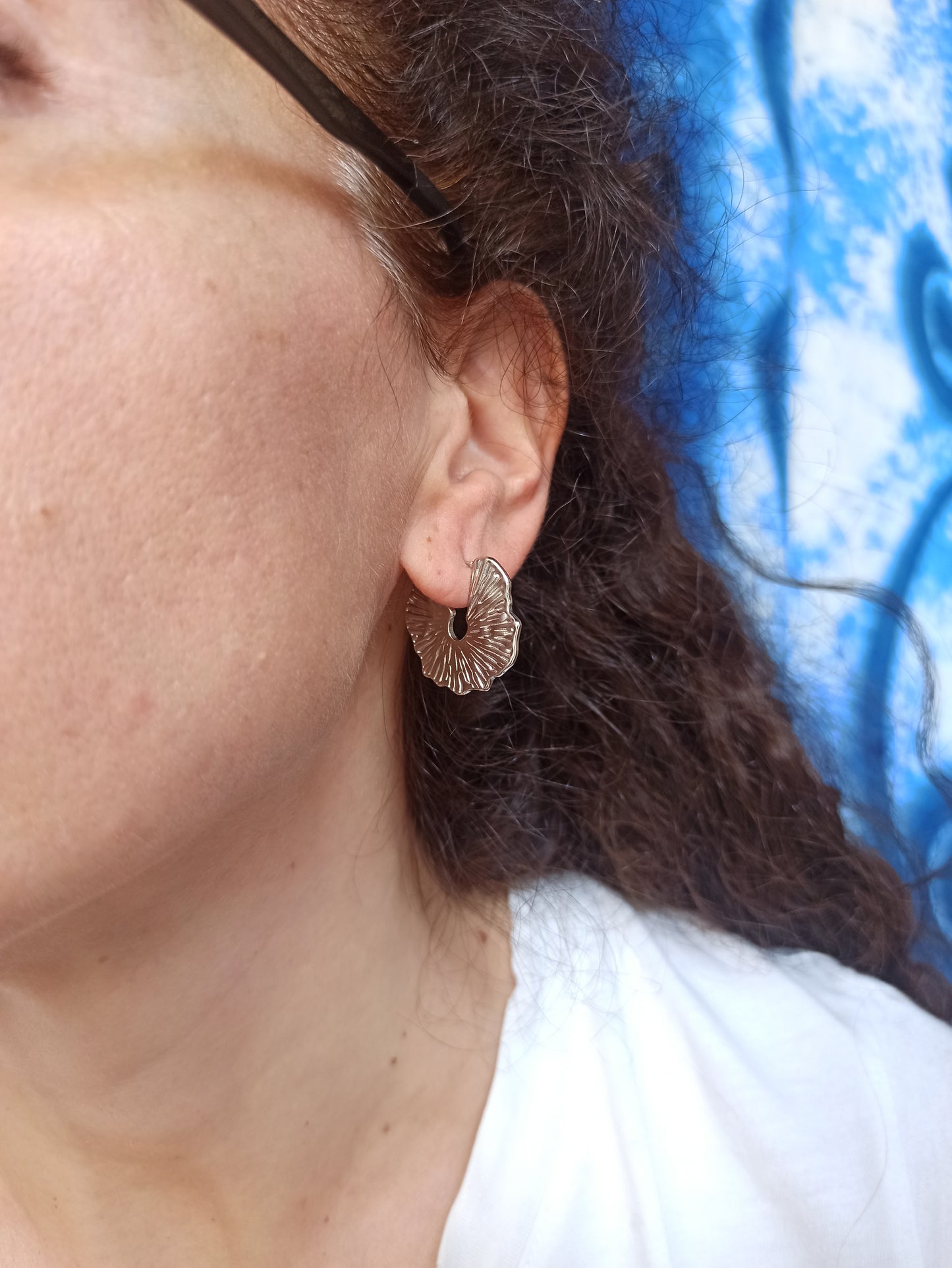 Steel earrings