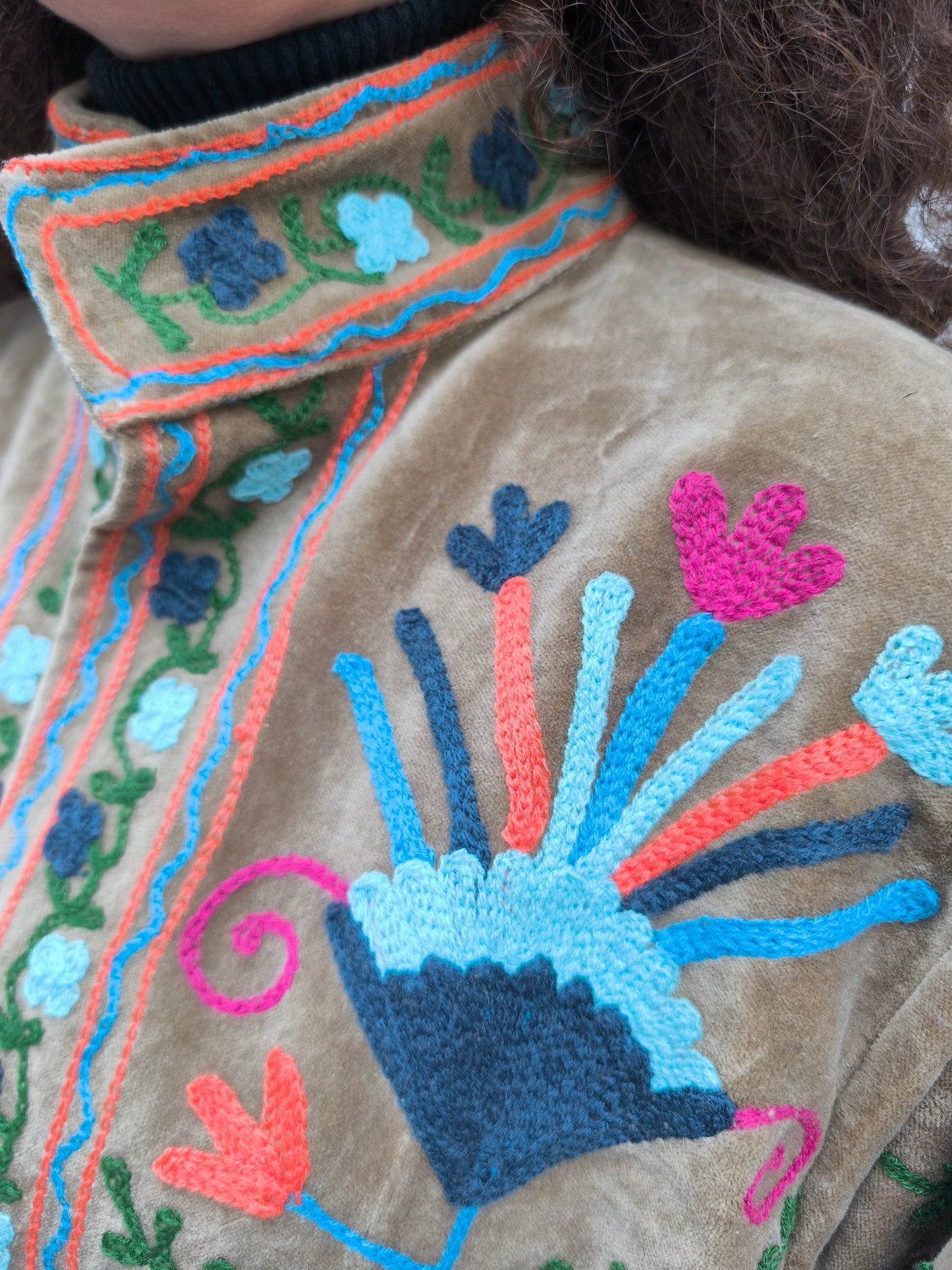 Giacca Velluto Suzani India 26S