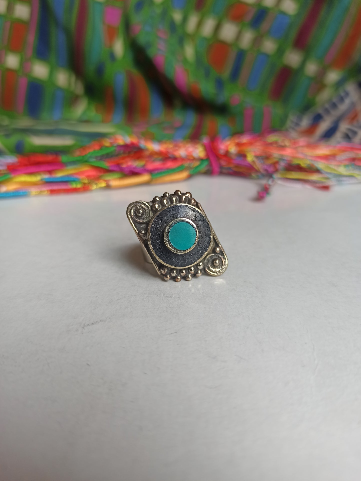 Nepalese mosaic ring