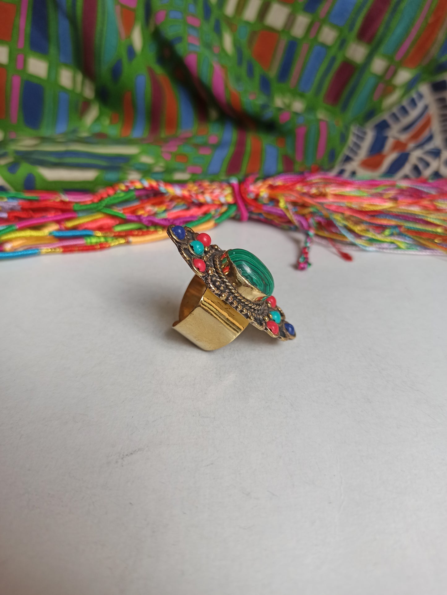 Nepalese mosaic ring