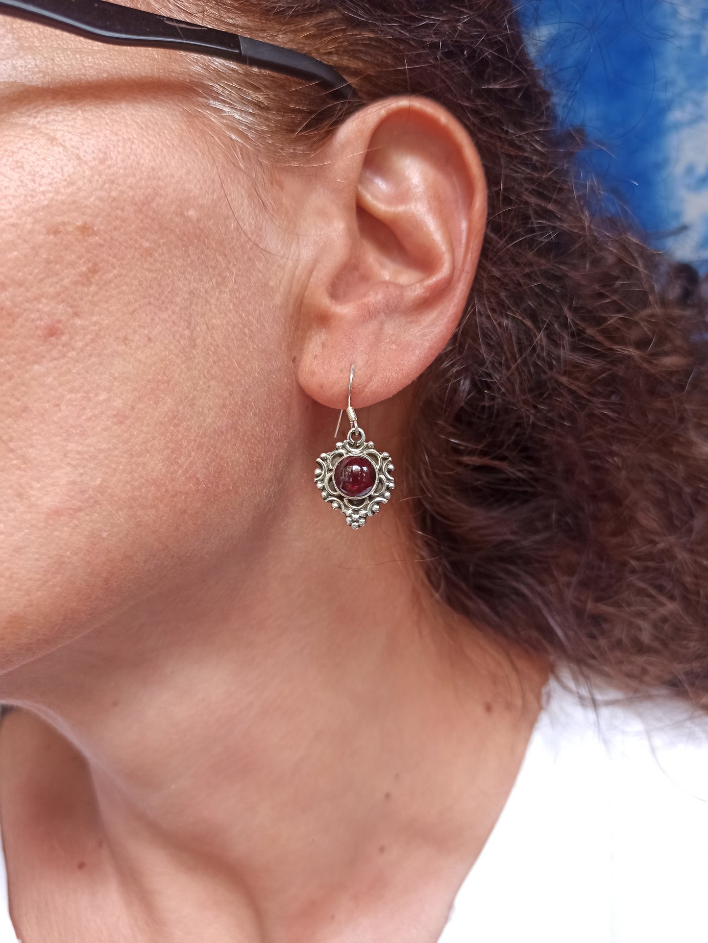 925 silver amethyst earrings R53