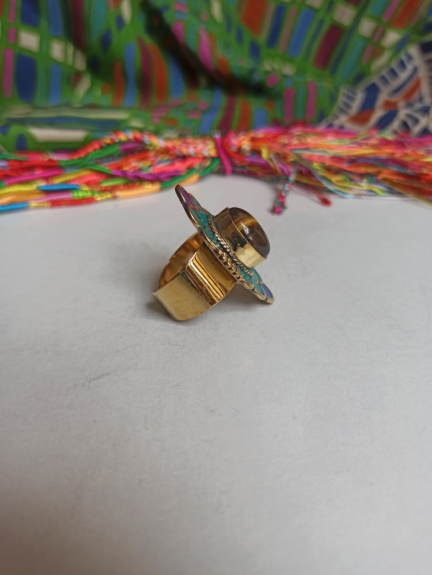 Nepalese mosaic ring