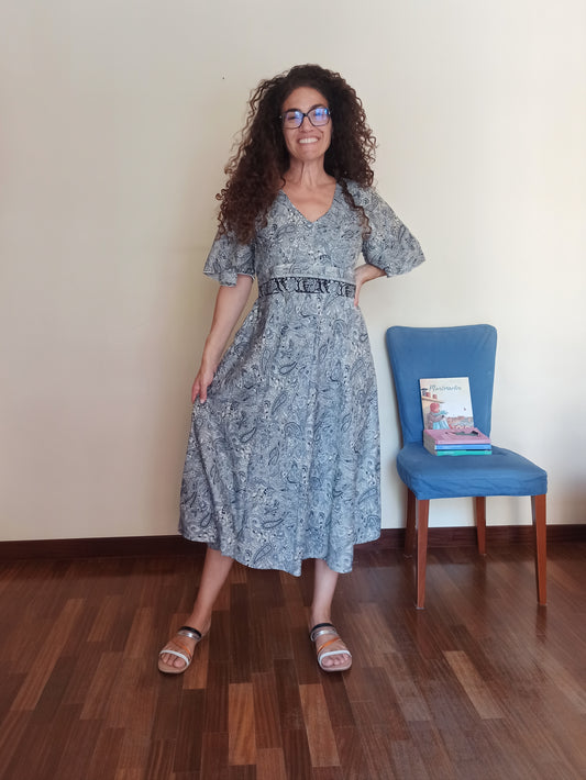 Midikleid Größe L A100