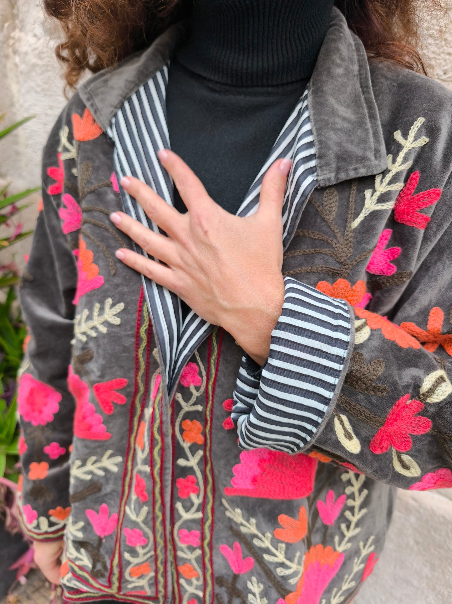 Giacca Velluto Suzani India 17S