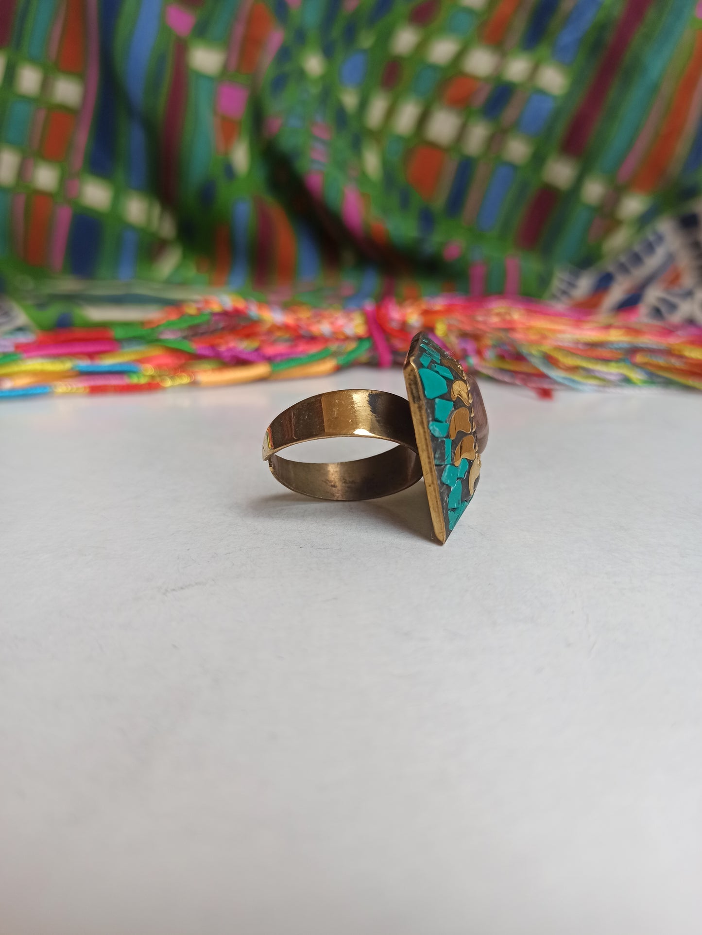 Nepalese mosaic ring