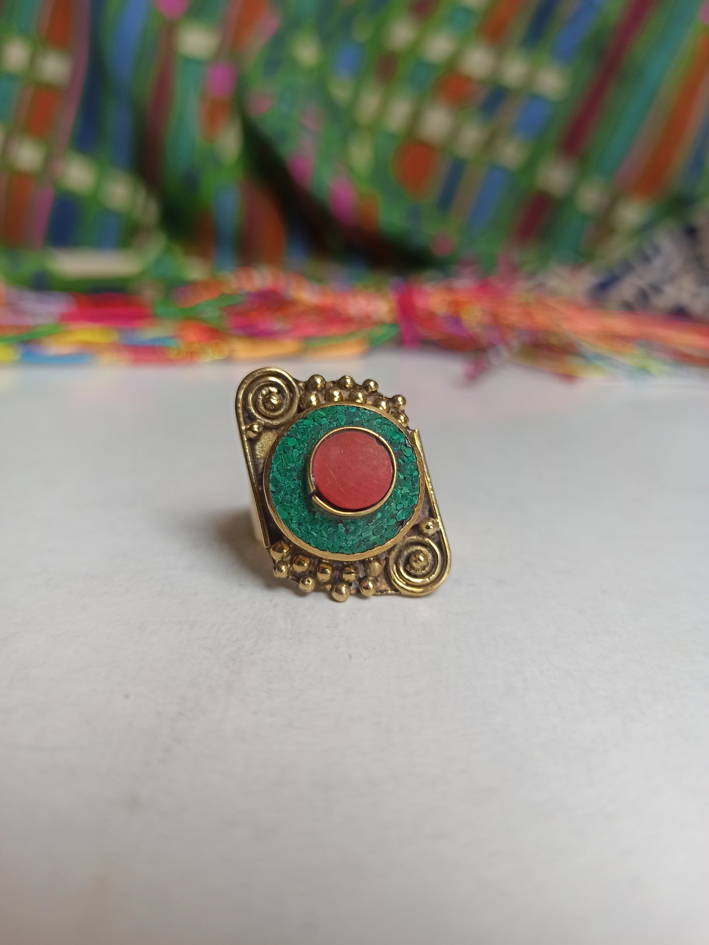 Nepalese mosaic ring