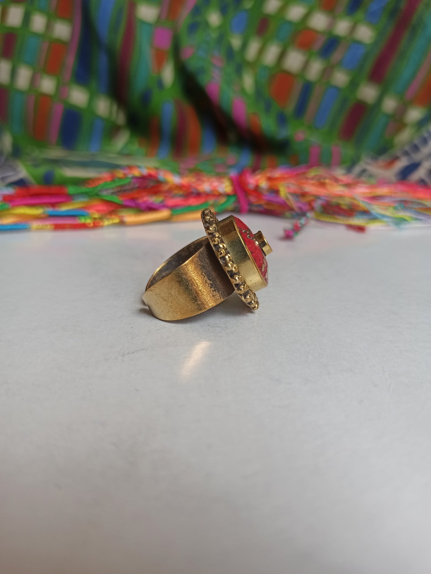 Nepalese mosaic ring