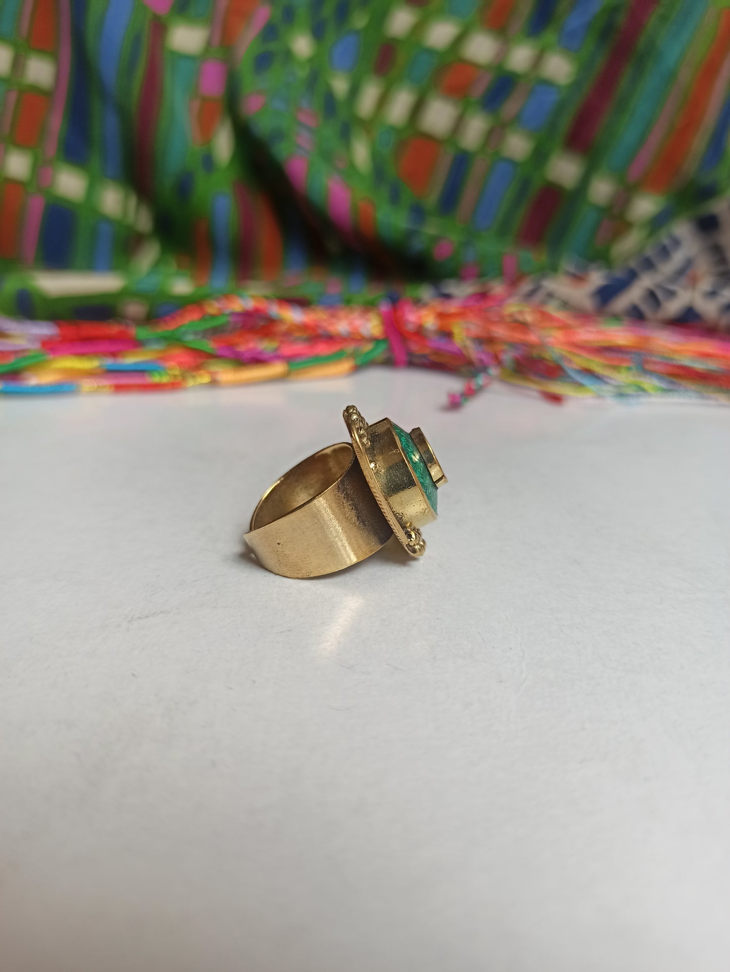 Nepalese mosaic ring