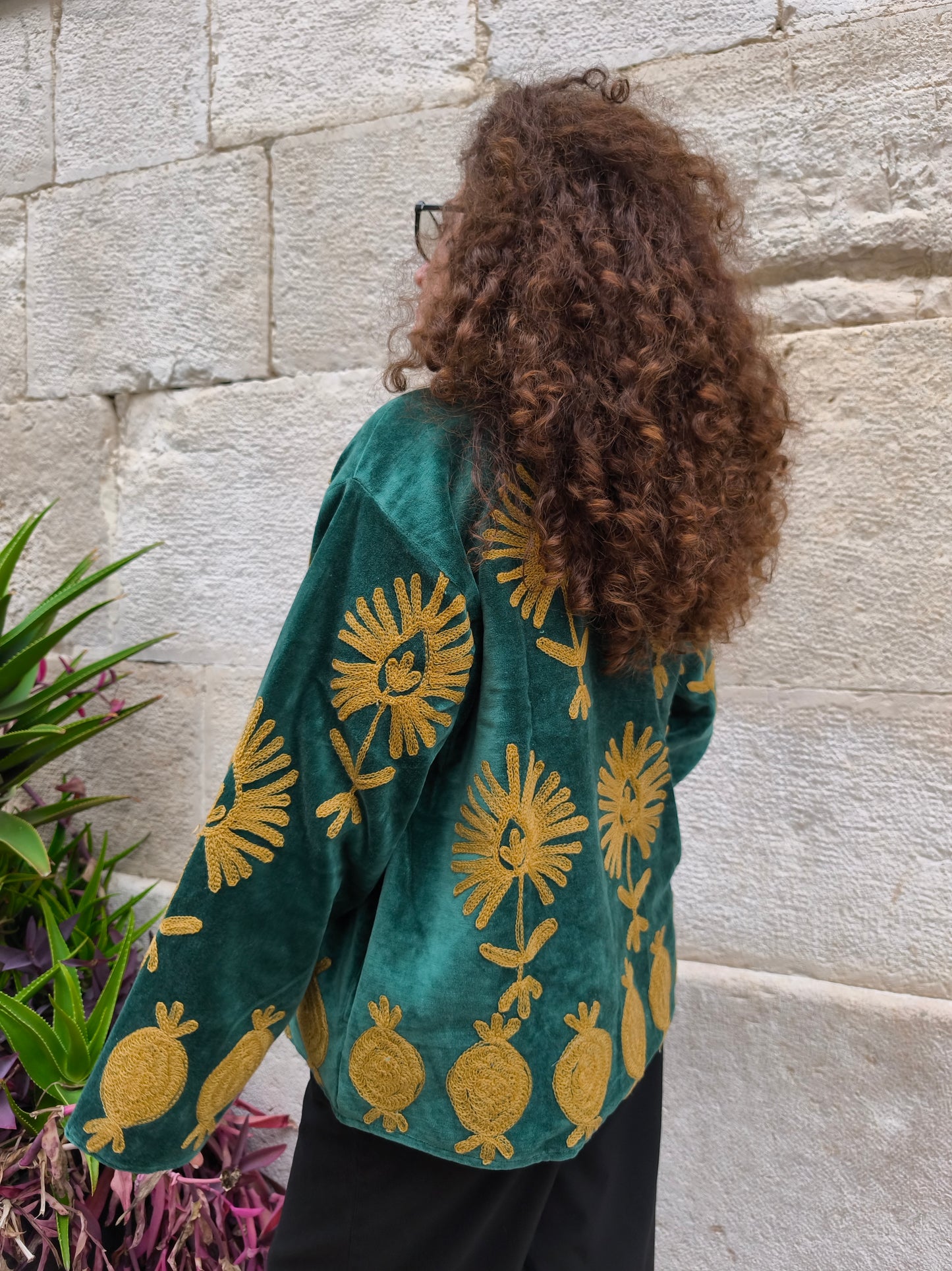 Giacca Velluto Suzani India 16S