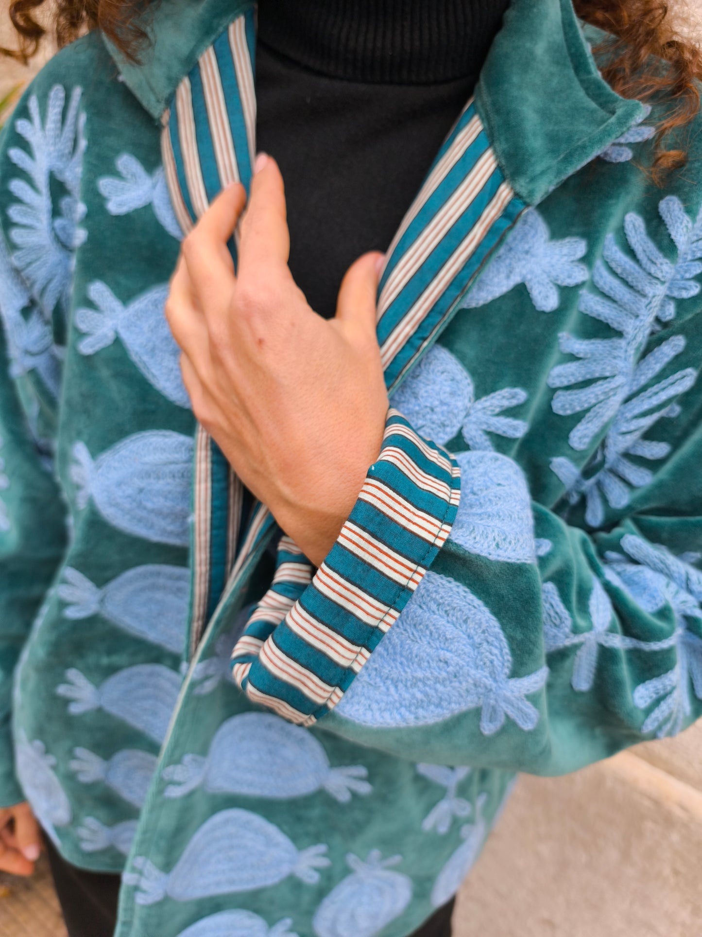 Giacca Velluto Suzani India 24S