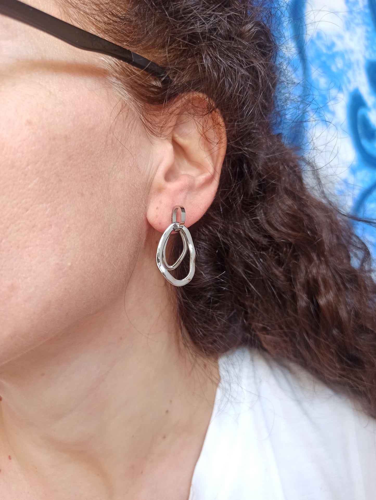 Steel earrings