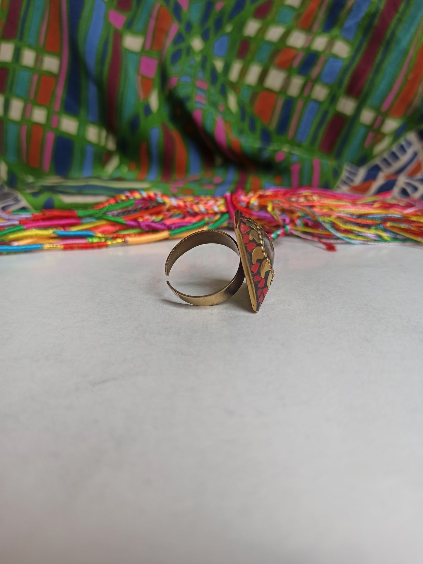 Nepalese mosaic ring