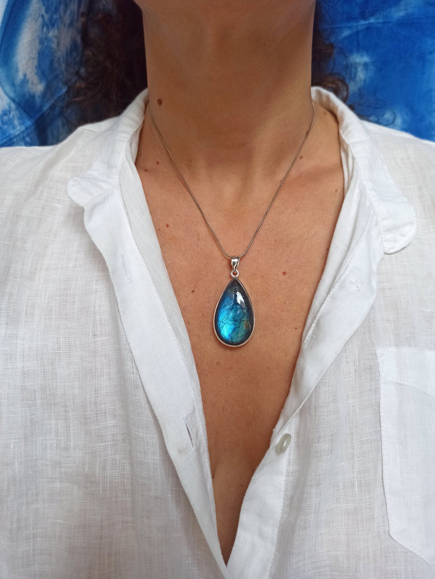 925 labradorite silver pendant