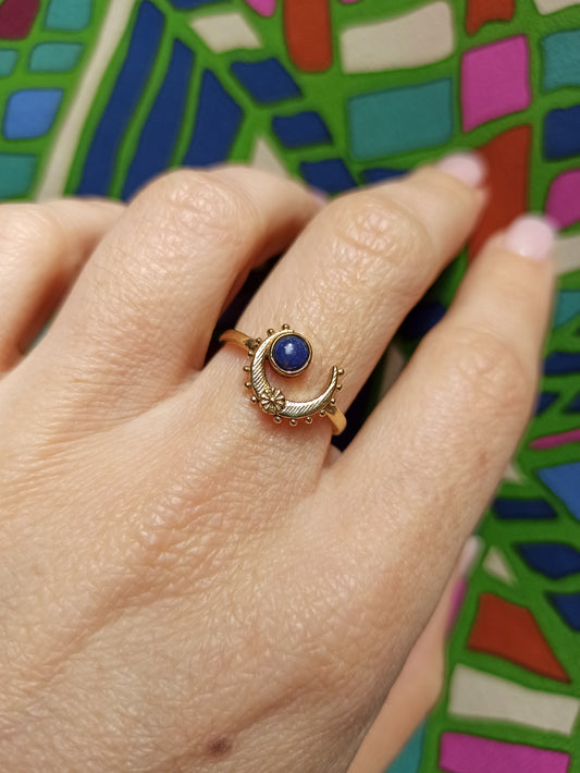 Anello boho dorato lapis