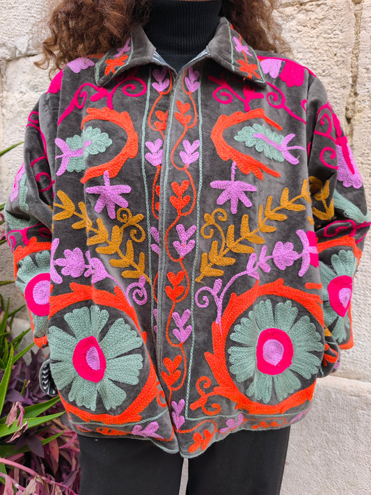 Giacca Velluto Suzani India 25S