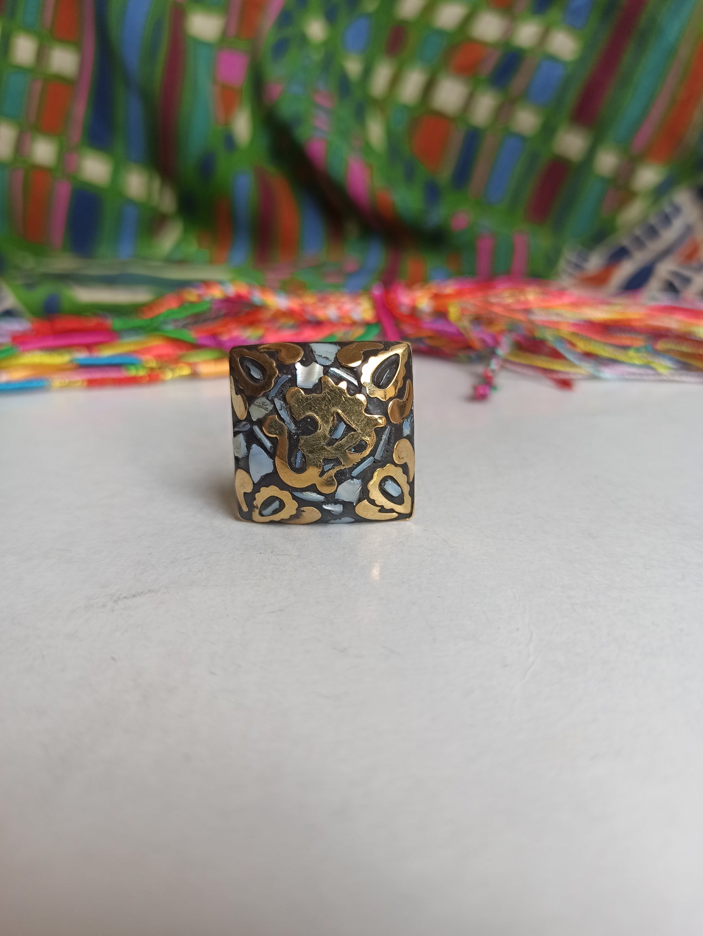 Nepalese mosaic ring