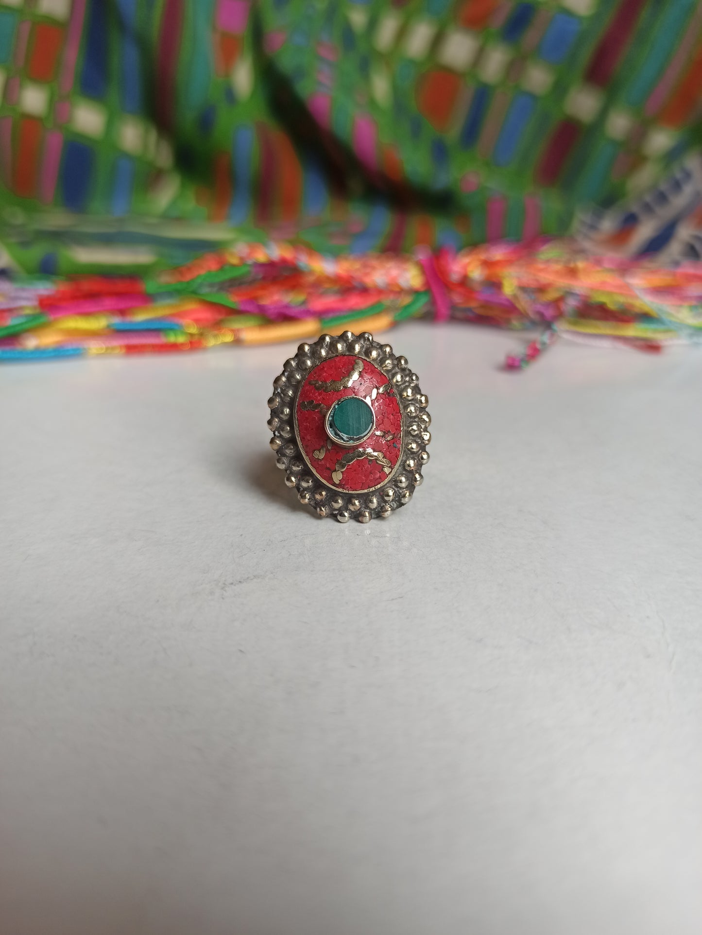 Nepalese mosaic ring