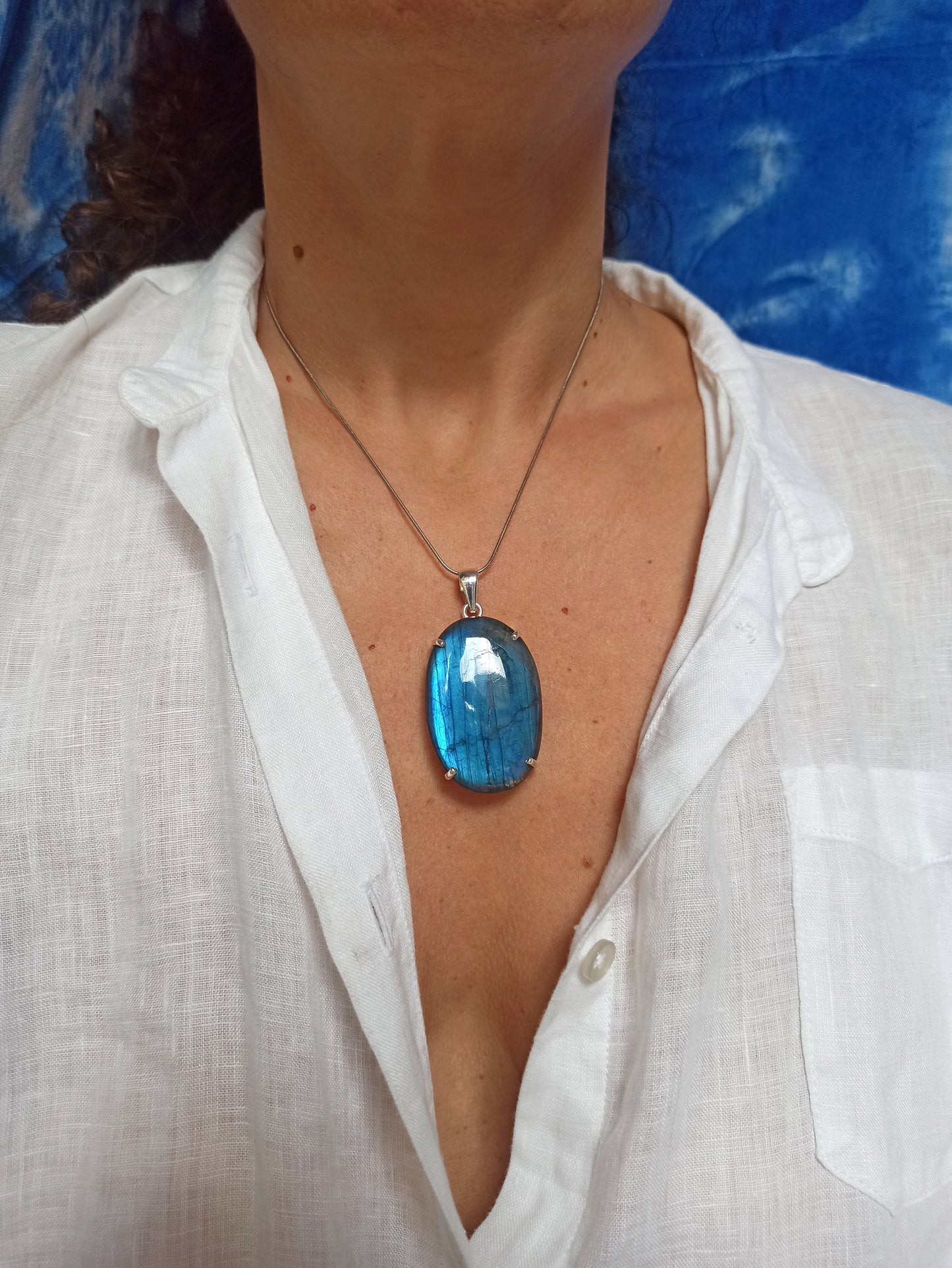 925 labradorite silver pendant