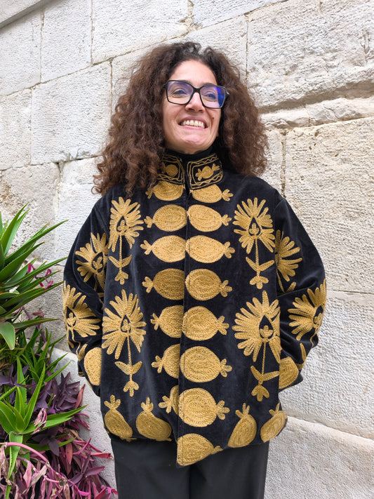 Giacca Velluto Suzani India 23S