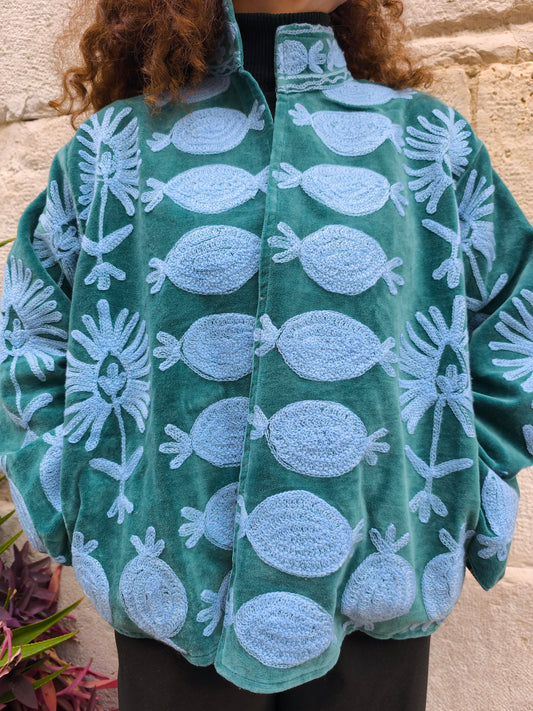 Giacca Velluto Suzani India 24S