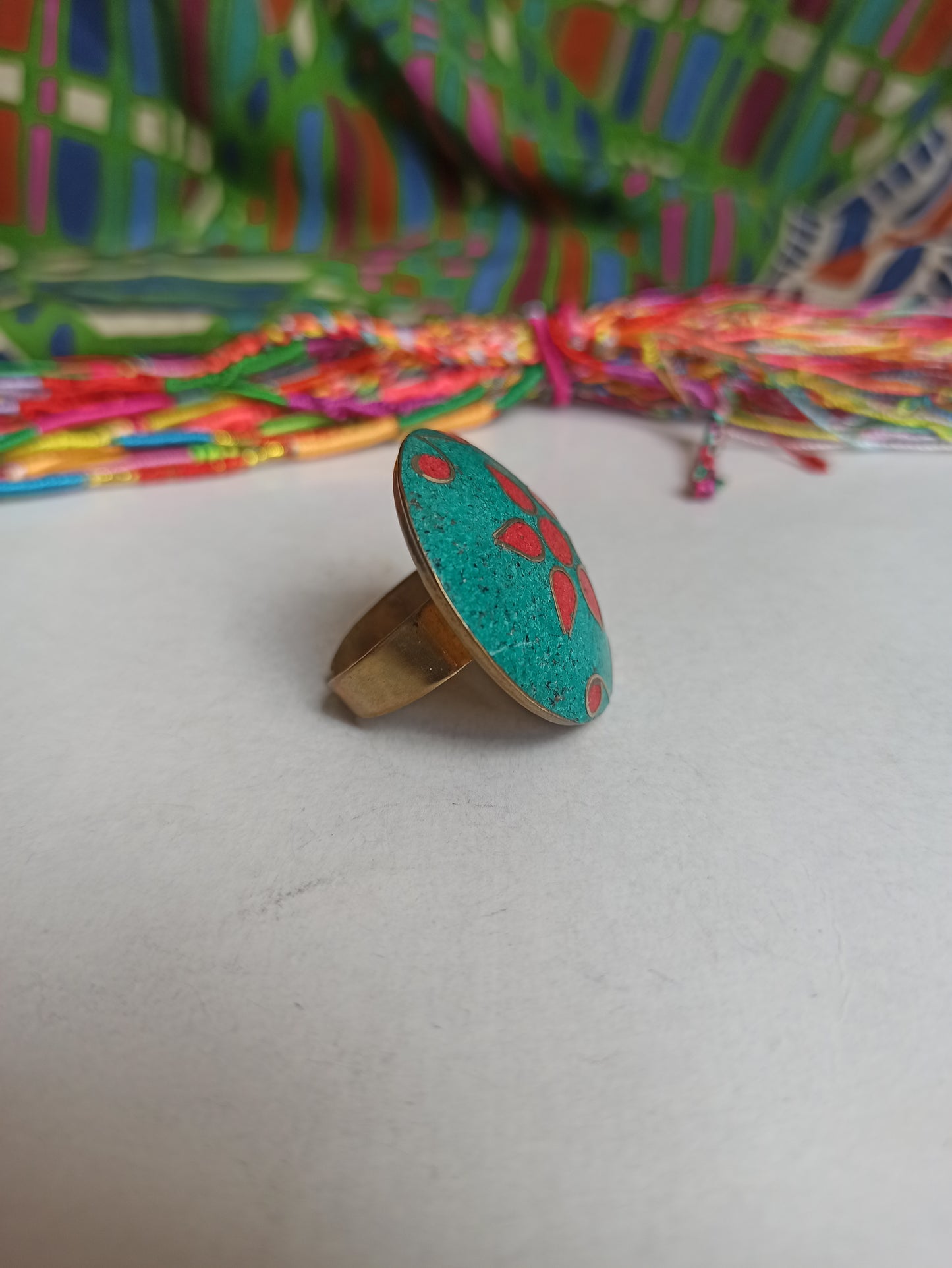 Nepalese mosaic ring