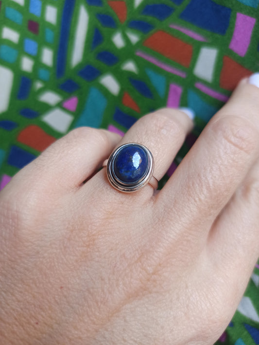925 Lapislazuli K39 Silberring