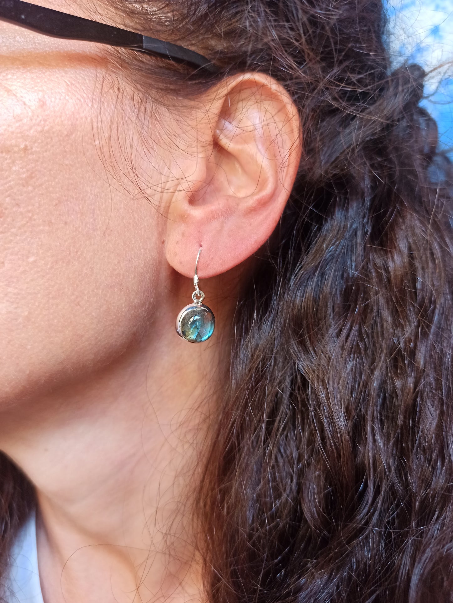 925 silver labradorite earrings R57