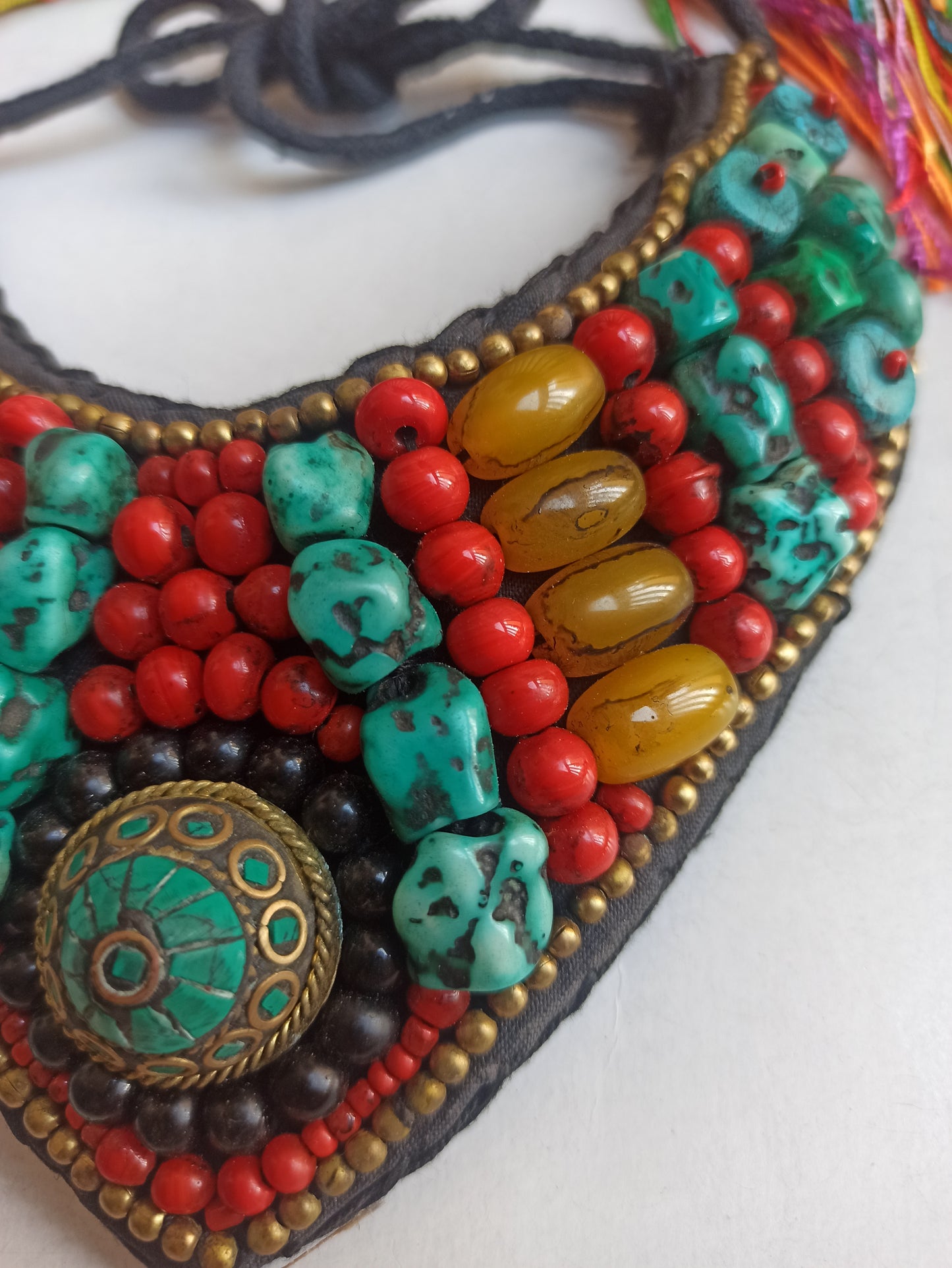 Nepalese bib necklace