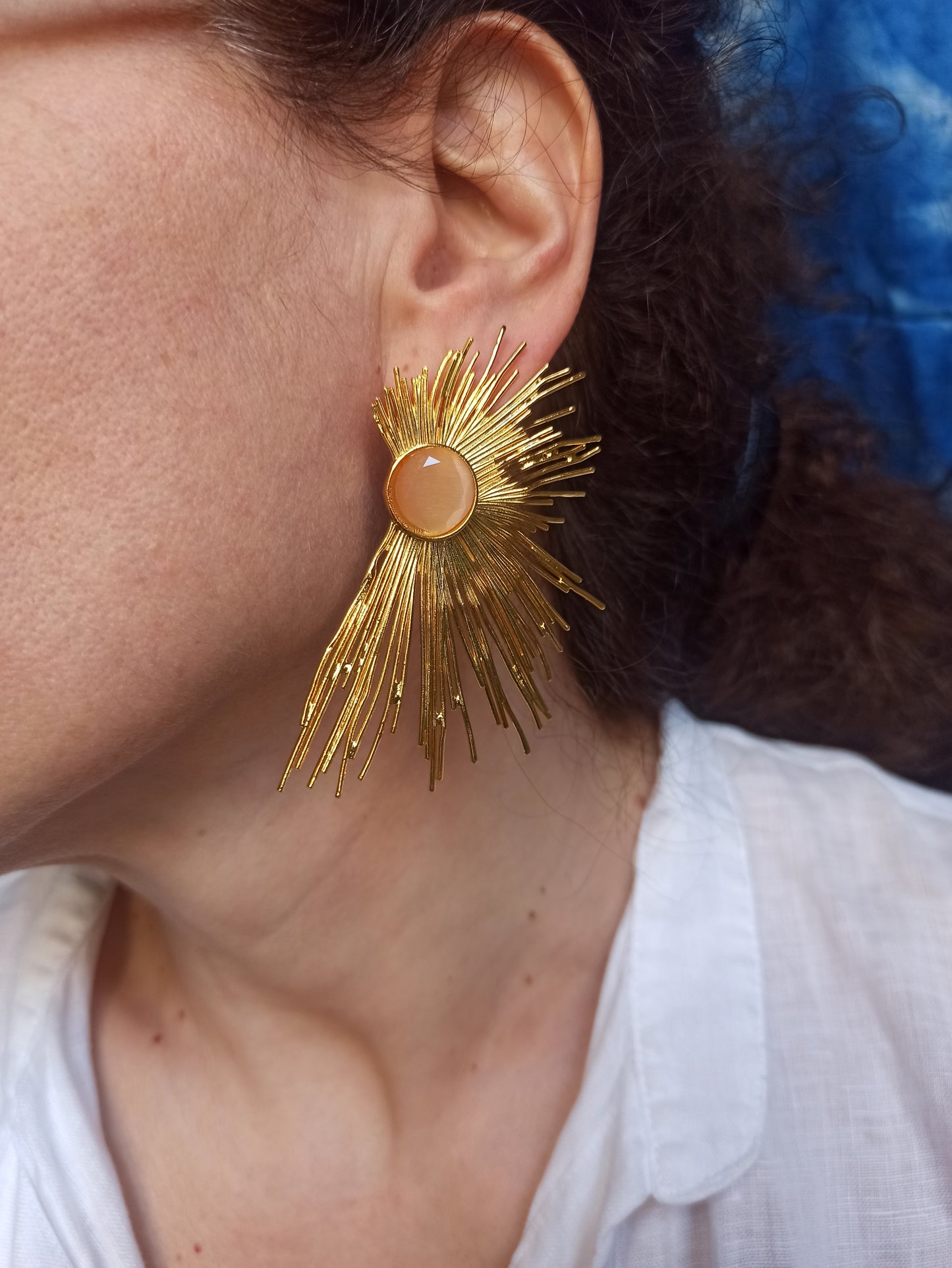 Antike Roségold-Ohrringe