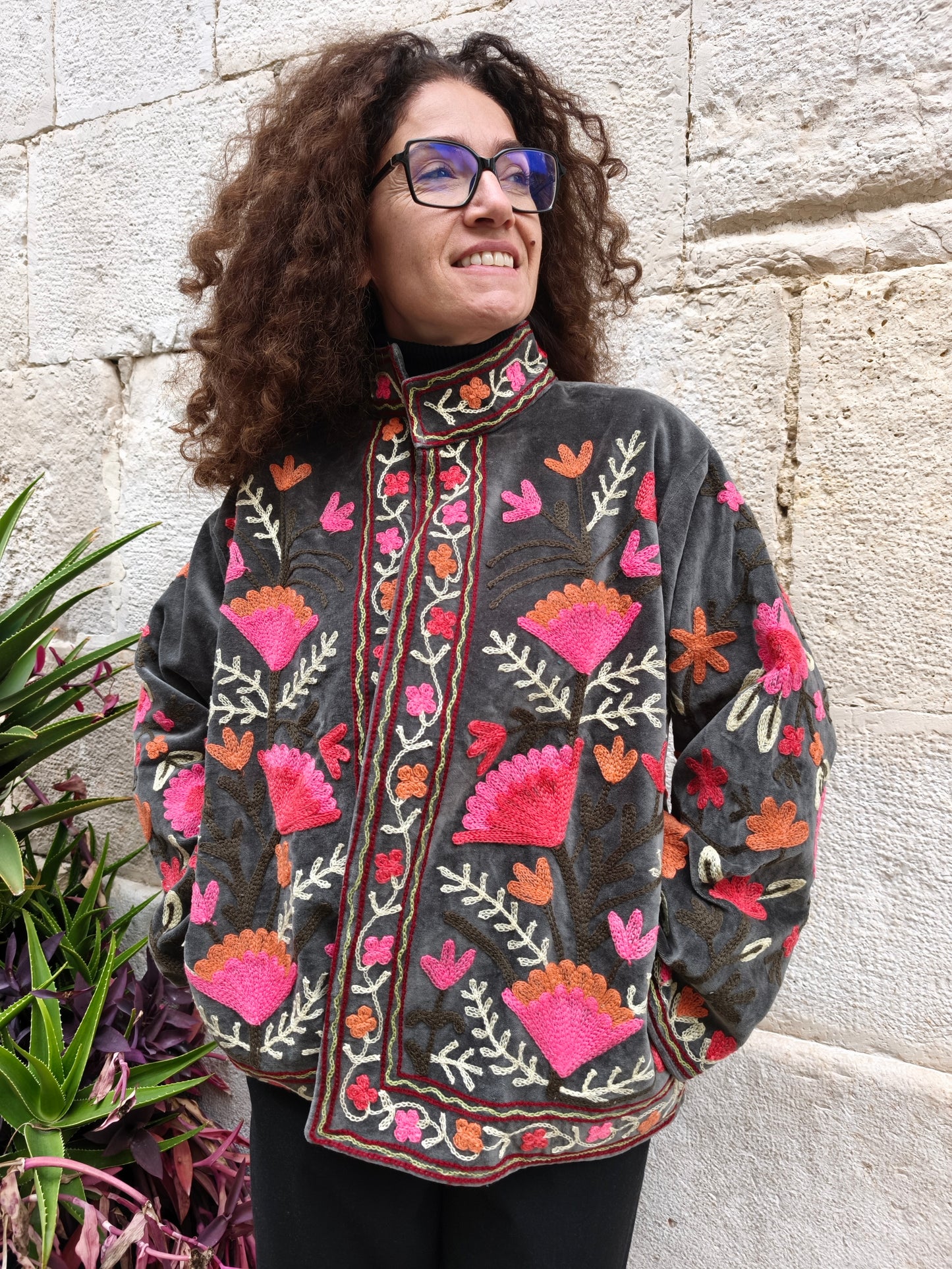 Giacca Velluto Suzani India 17S